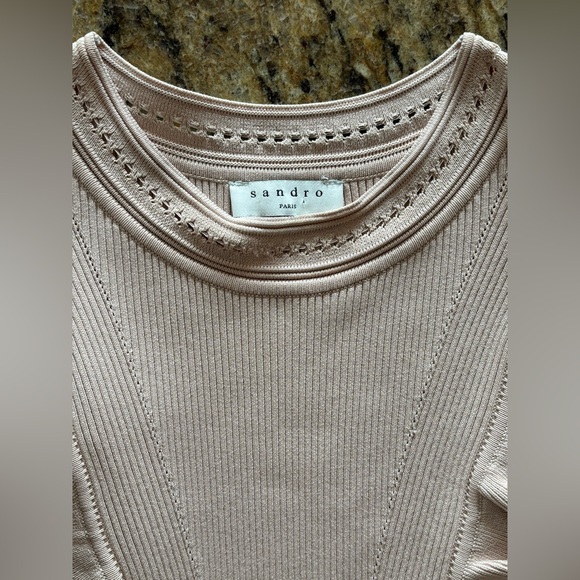 NWT Sandro Tilla Knit Dress in Nude - size US 4 - Picture 8 of 13